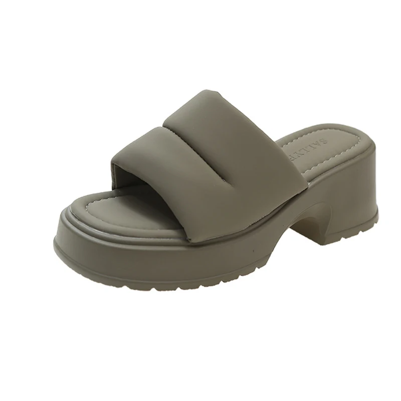 Women's Outdoor High Heel Sandals Summer New Open Toe Simple All-Match Platform, perfect for warm weather and all-day co — photo 1