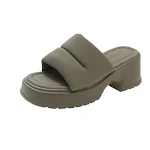 Women's Outdoor High Heel Sandals Summer New Open Toe Simple All-Match Platform, perfect for warm weather and all-day co — photo 1