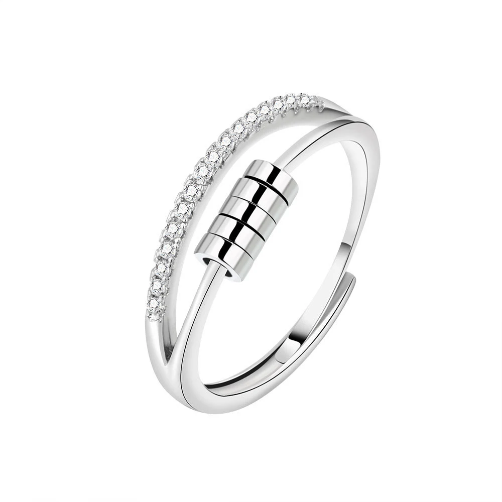 Anel de descompressão com contas de bolinhas para mulheres Design feminino e simples Alívio da ansiedade e do estresse. — foto 2