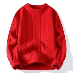 European and American Multicolor Cable-Knit Sweater Warm and Stylish for Fall Winter Soft Comfortable Versatile Fashion — photo 7