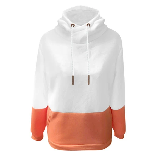 Title 2, Fleece hoodie met effen kleur stiksels. Comfort...