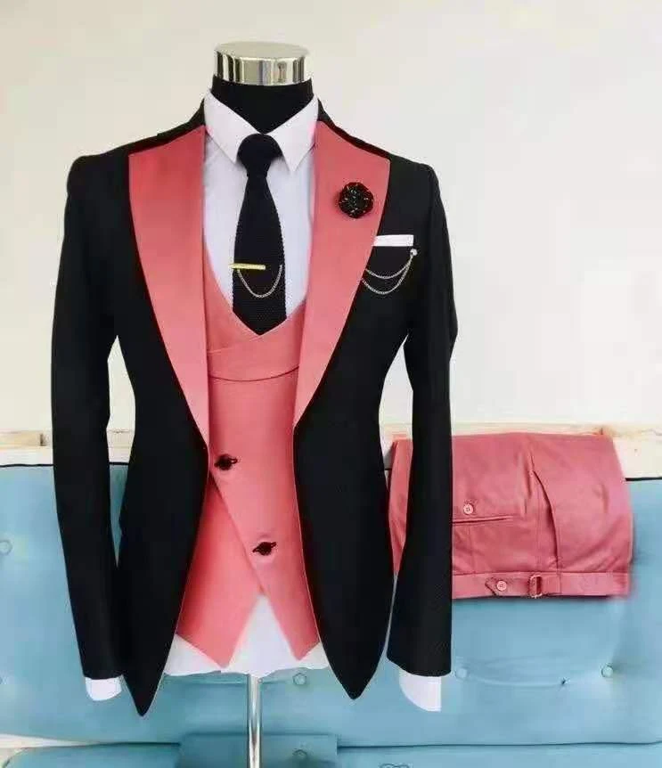 Men's Three-Piece Business Casual Suit. Look sharp and feel comfortable in this versatile suit. Perfect for the office, — photo 1