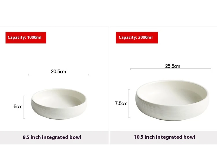 Large Ceramic Fruit Bowl Household Tableware. Serve fruits in style with this elegant and functional bowl, perfect for e — photo 1