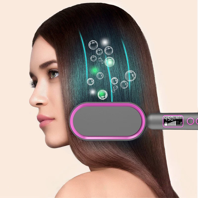 Multifunctional Hot Air Hair Dryer, Combing and Straightening 2 in 1, for effortless styling, combined drying, combing a — photo 5