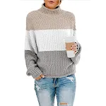 Khaki white gray