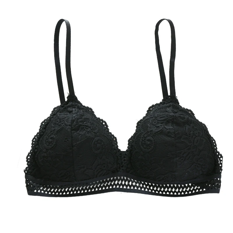 Sutiã sem fio de renda francesa para mulheres. Conforto e elegância no dia a dia. Suporte suave, design sem aro e renda delicada para um visual feminino. — foto 2