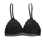 Sutiã sem fio de renda francesa para mulheres. Conforto e elegância no dia a dia. Suporte suave, design sem aro e renda delicada para um visual feminino. — foto 2