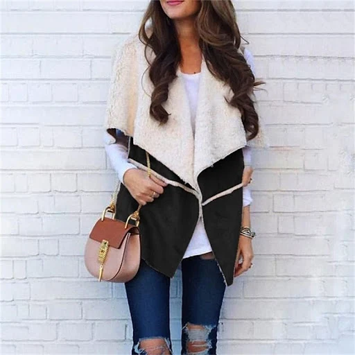 Title 5, Womens Deerskin Stitching Fashion Casual Jacke...
