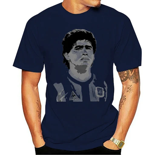 Title 3, Maradona Digital Print Youth Mens T-shirt