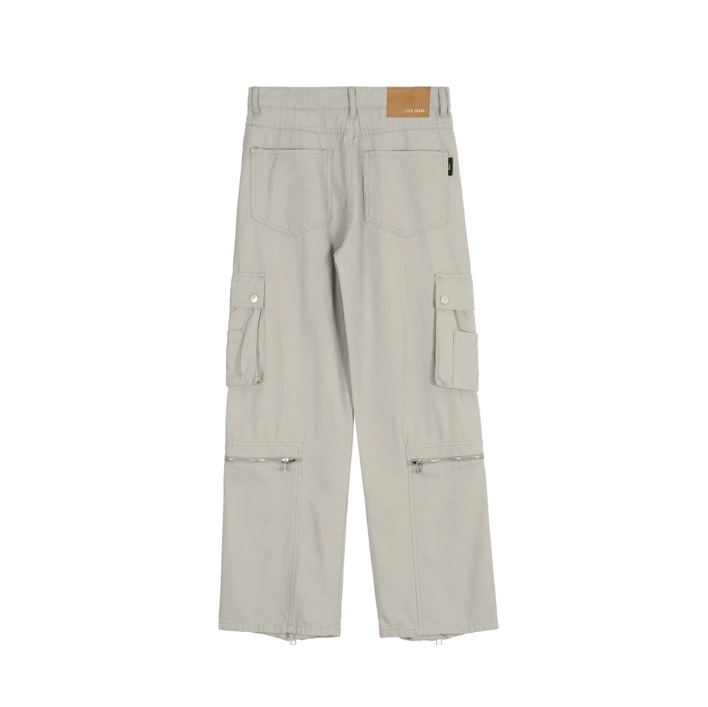 Durable Loose Stitching Zipper Multi-pocket Workwear Jeans, designed for comfort, functionality, and long-lasting wear o — photo 1