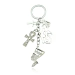 Egyptisch Symbool Duivels Oog Sleutelhanger, Bescherming en Geluk. Weert boze blikken af en trekt positieve energie aan. Handig en stijlvol accessoire. — foto 4