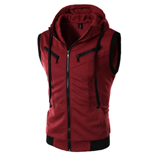 Title 3, Mens Zipper Cardigan Sweater Sleeveless Hoodie...