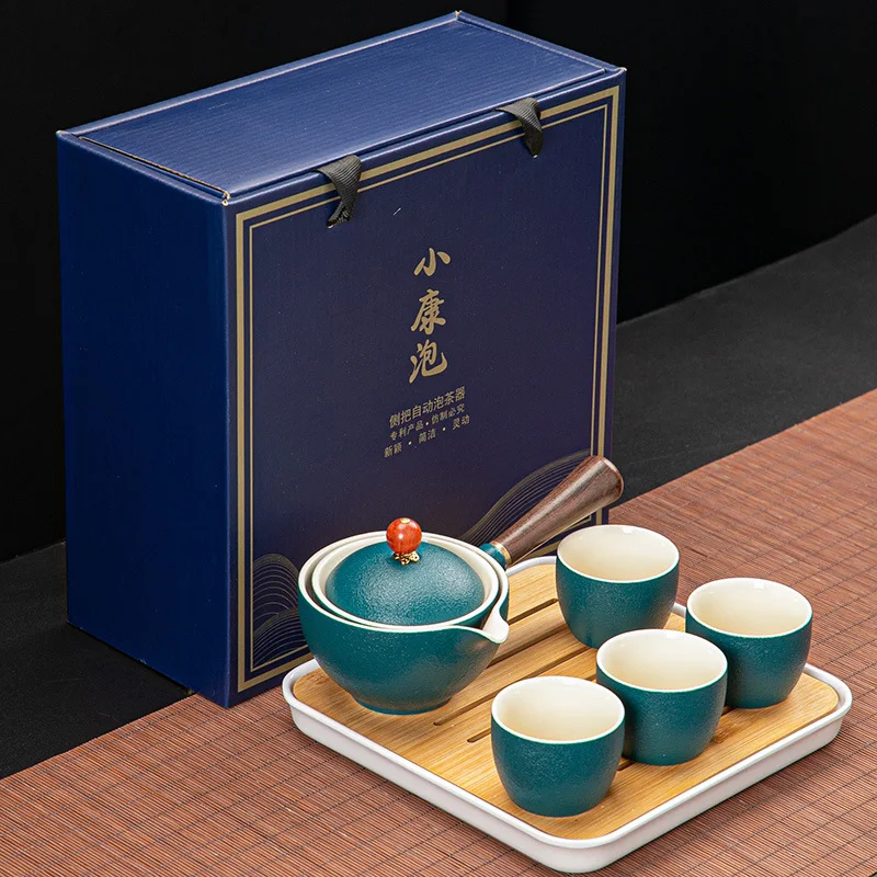 Dongni Simple 360 Degree Rotation Xiaoyao Teapot Tea Set. Enjoy easy and stylish tea making. Full rotation for a relaxin — photo 18