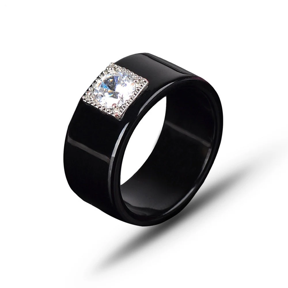 Anel de casal de diamante com design simples e elegante, ideal para casais expressarem seu amor e compromisso com estilo e beleza. — foto 1
