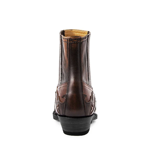 Title 11, New Hand-Rub Color Martin Cowboy Boot Neutral