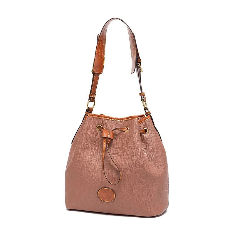 Title 9, Drawstring Fashion Large-capacity Bucket Bag S...