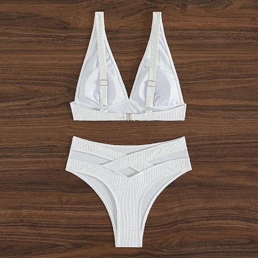 Title 3, Summer womens solid color backless beach bikin...