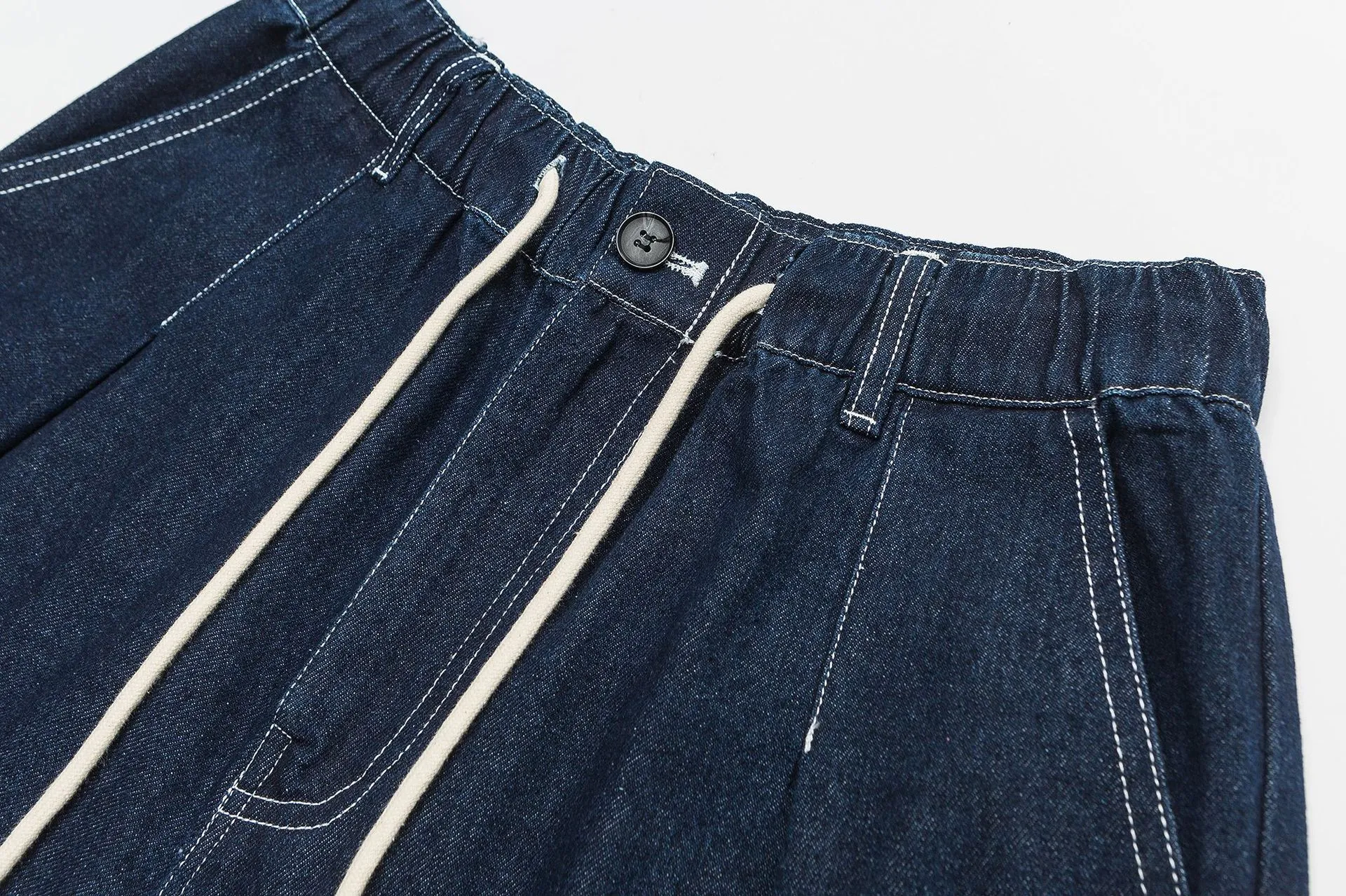 Title 13, Loose Washed-out Raw Wash Casual Trousers, effo...