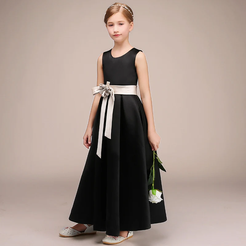 Vestido para apresentação de piano menina Vestido de noite ideal para recitais e eventos musicais. Conforto e elegância para sua pequena estrela. — foto 3