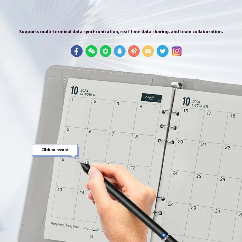 Title 1, Multifunctional Fingerprint Lock A5 Notebook wi...