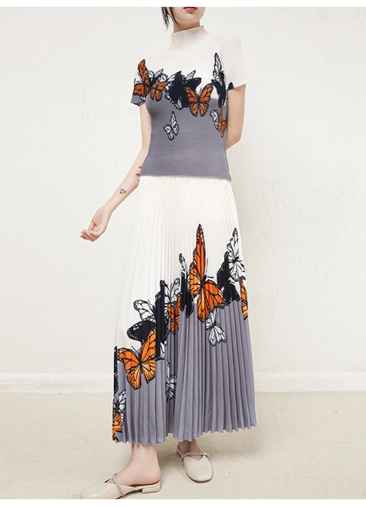 Title 5, Original Quality Two-piece Pleated Skirt set de...