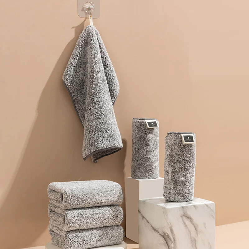 Title 4, Japanese Style Bamboo Charcoal Towel Fine Fiber...
