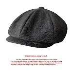 Boné Shelby com aba Razor Party, lâmina octogonal britânica retro, para um estilo yuppie autêntico e elegante. — foto 15