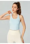Reggiseno sportivo con coppe fisse per donna, design schiena scoperta, per un supporto perfetto e un look femminile — foto 7