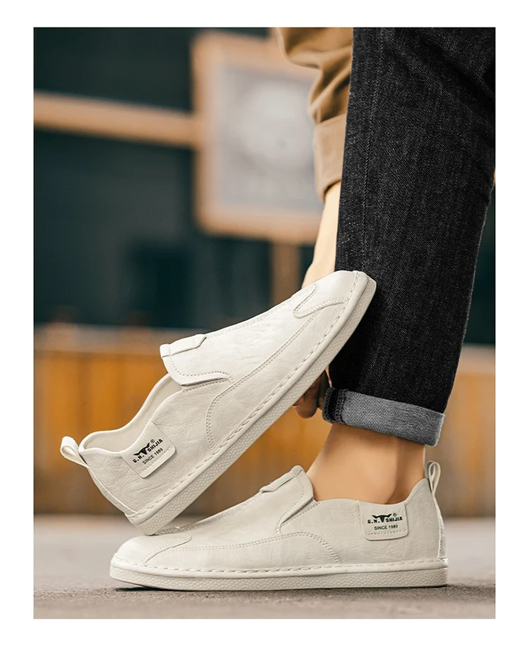 Leichte Herren Freizeitschuhe aus weichem Leder mit weicher Sohle, für optimalen Komfort und ein angenehmes Tragegefühl im Alltag. — foto 9