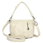 Bolsa feminina estilo balde com design plissado retrô, versátil e fashion. Bolsa de ombro e mensageiro para combinar com tudo. — foto 4