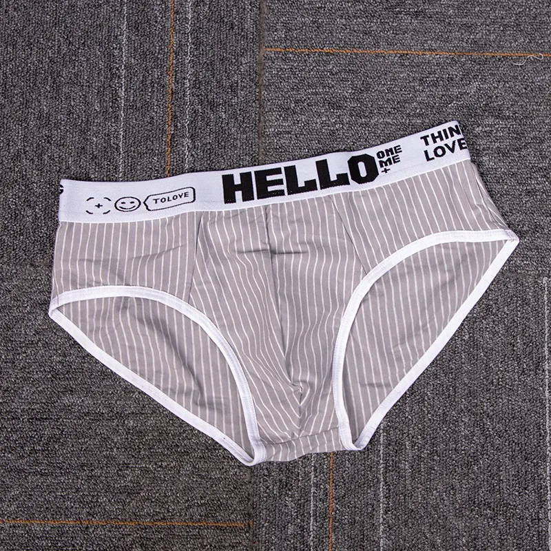 Slip Uomo Triangolo in Cotone a Righe, Vita Bassa, Traspirante, Intimo Uomo, Comodo e Ideale per Ogni Occasione — foto 14