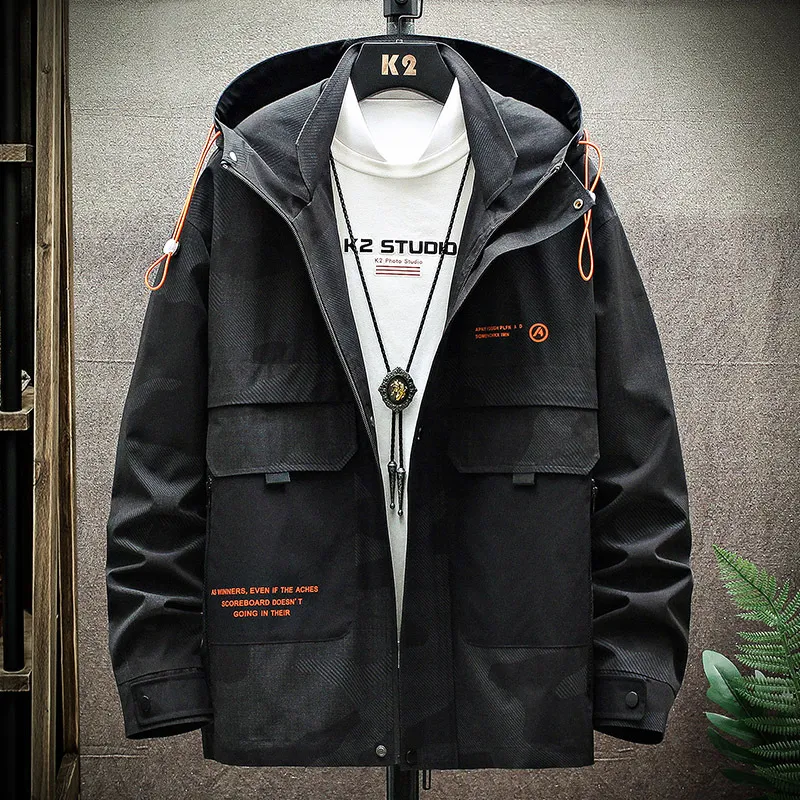 Jaqueta com capuz para trabalho masculina, durável e confortável. Perfeita para atividades ao ar livre e ambientes industriais. Proteção e estilo. — foto 1