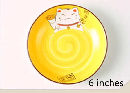 Title 17, Japanese Style Cartoon Lucky Cat Ceramic Bowl. ...