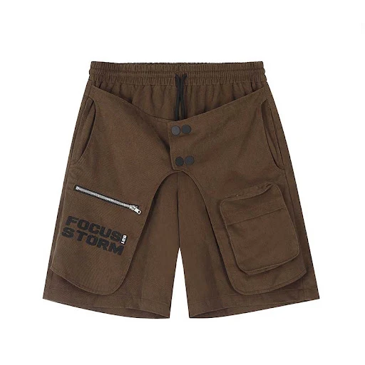 Title 10, Shorts Casuais American Retro Design Exclusivo....