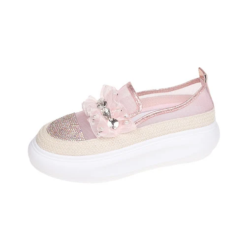 Title 6, Sapatos femininos de verão com plataforma, laço...