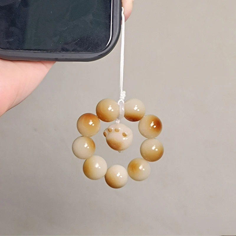 Corda de mão de raiz de tília natural, pata de gato carbonizada, para relaxamento e alívio do estresse, um objeto sensorial e calmante único. — foto 5