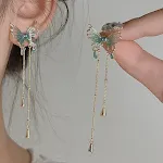 Butterfly Tassel Earrings