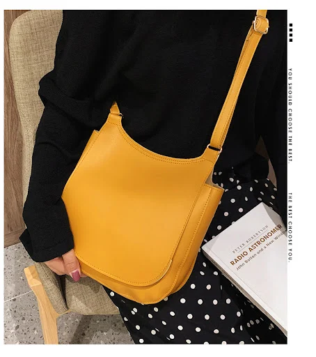 Title 4, Bolsa feminina versátil estilo retrô simples, p...