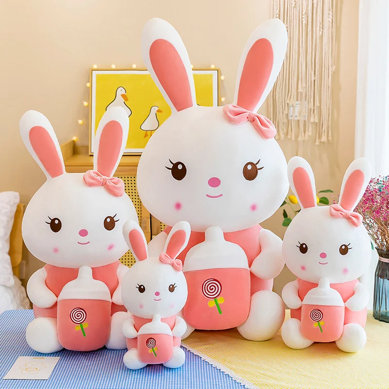 Presente de aniversário Boneca infantil de animal de desenho animado Almofada macia e fofa para abraçar e decorar o quarto das crianças. — foto 4