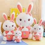 Presente de aniversário Boneca infantil de animal de desenho animado Almofada macia e fofa para abraçar e decorar o quarto das crianças. — foto 4