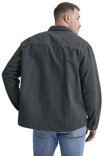 Title 8, Mens Workwear Washed Cotton Shirt Solid Color ...