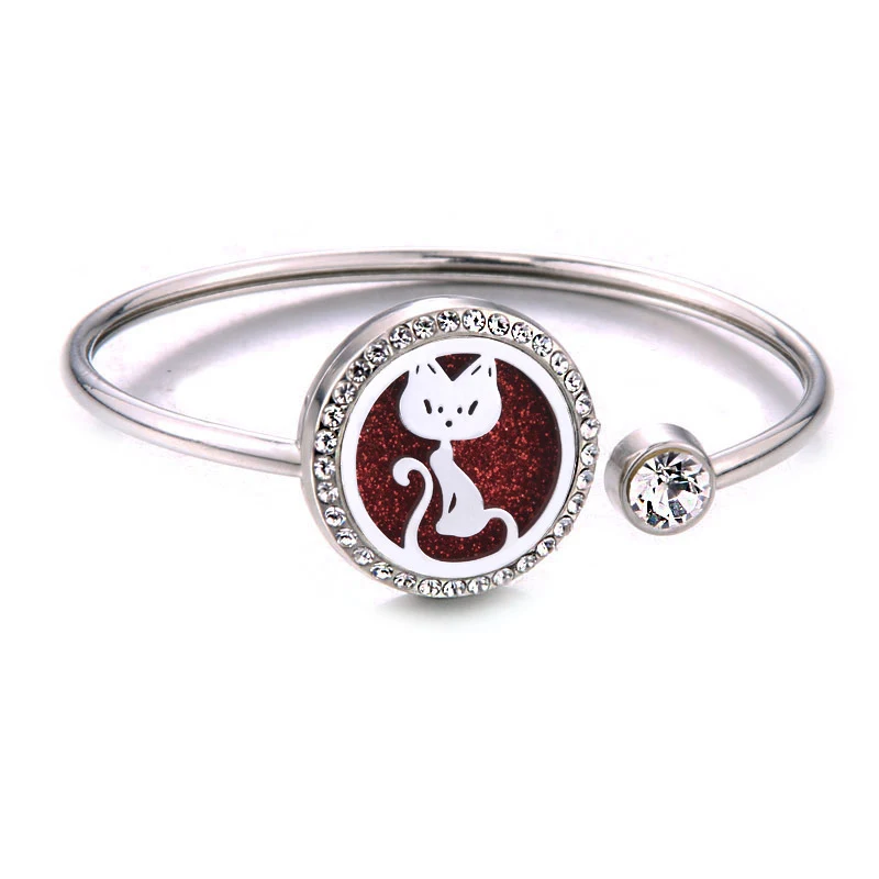 Pulseira Corrente do Amor Aço Inoxidável Aromaterapia Difusor de Óleos Essenciais Jóia Relaxante para Mulheres Design Elegante — foto 16