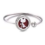 Pulseira Corrente do Amor Aço Inoxidável Aromaterapia Difusor de Óleos Essenciais Jóia Relaxante para Mulheres Design Elegante — foto 16