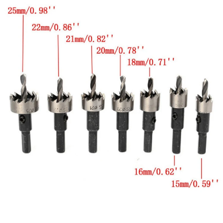 Dustmaw Hole Saw Cutter Drill Bit Set – Effortlessly cut precise holes in wood, metal, and plastic with this durable and — photo 3