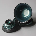 Tianmu Glaze Kiln Changed Gaiwan for Kungfu Tea. Retro ceramic teaware designed for authentic tea making and enjoyment. — photo 4