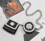 Mini Bolsa Crossbody com Diamantes Brilhantes — foto 1