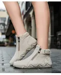 Botas Martin quentes e populares de cano alto. Sapatos casuais outdoor resistentes ao desgaste, perfeitos para aventura e conforto em todas as estações. — foto 7