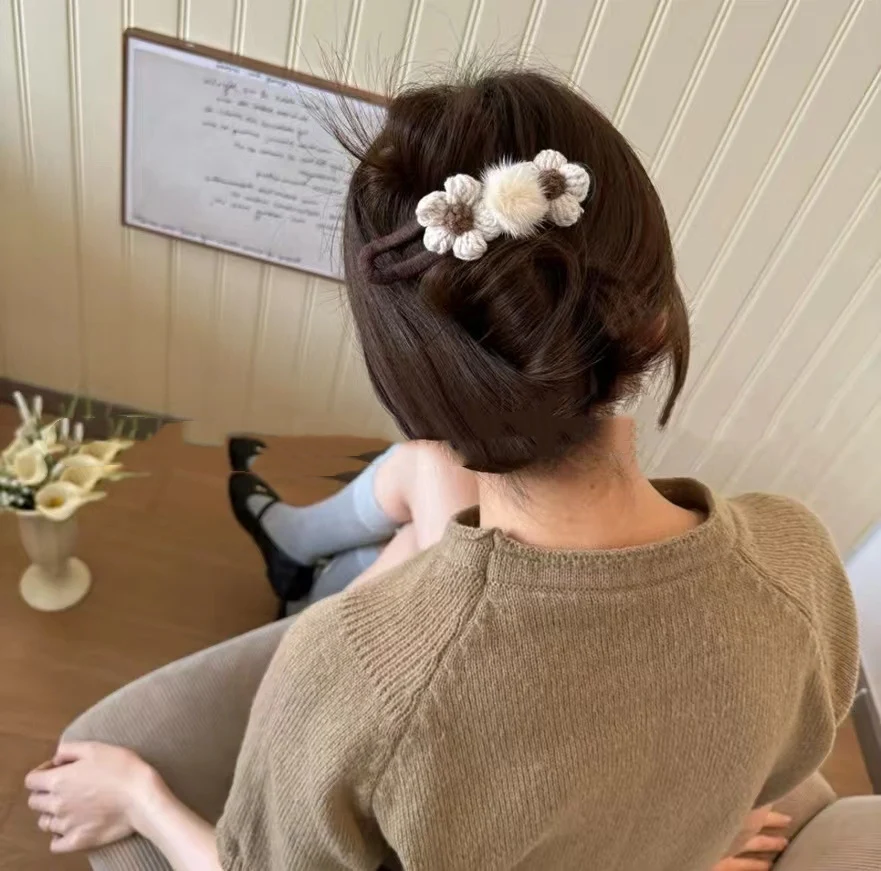 Großtemperament Wollblume Griff Retro Mori Stil — foto 6