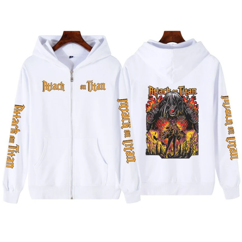 Title 5, Sudadera con cremallera estampada unisex para o...