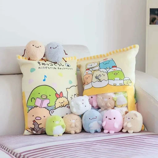 Title 1, Large Bag of Small Animal Pudding Doll Soft Plu...